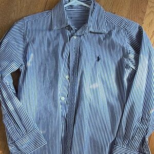 Men's Blue Striped Shirt
